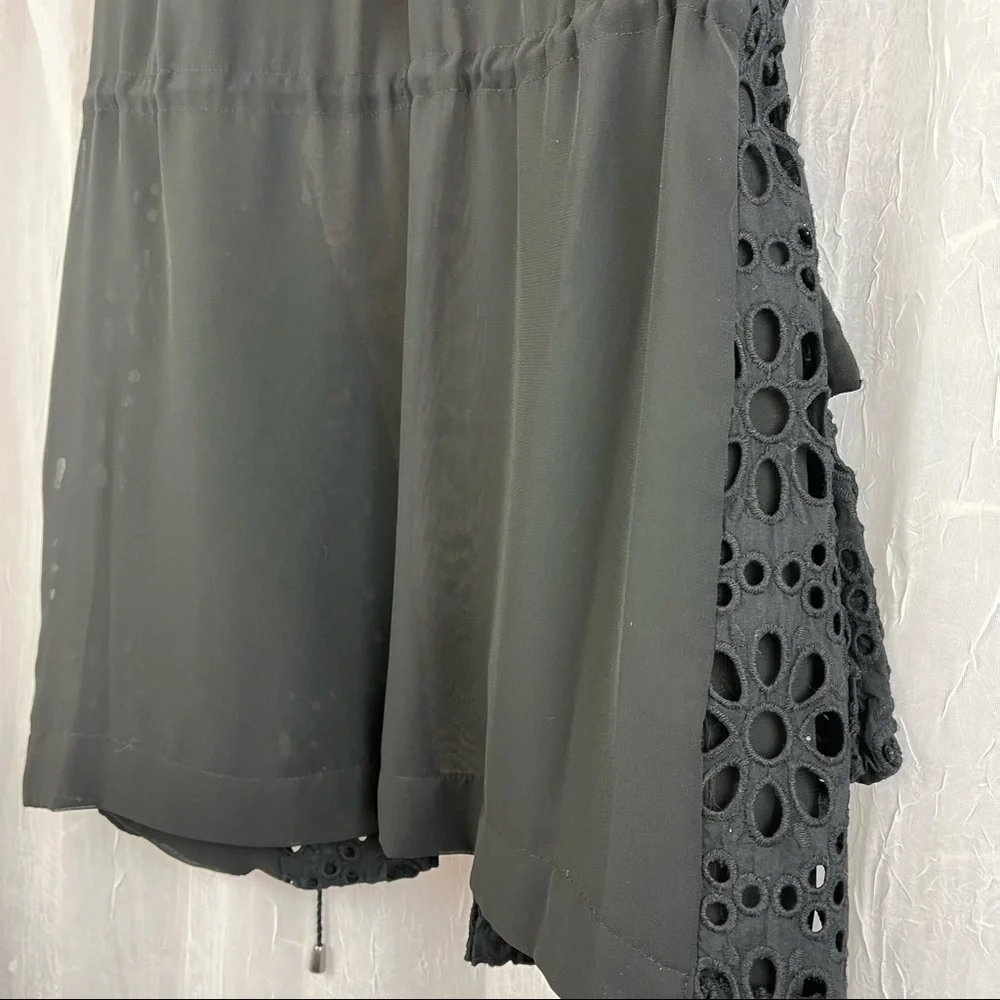 Simply Vera Vera Wang eyelet cardigan pull tie Size XS